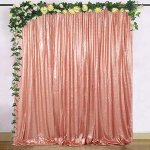 Rideau de fond scintillant doré 8FTx8FT avec paillettes pour photographie, accessoires de photomaton pour mariage, fête et décoration intérieure - Product Image 5