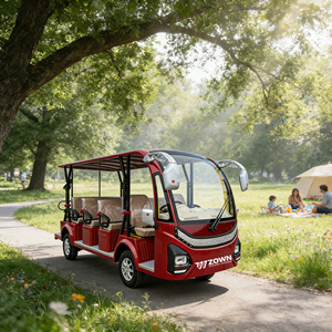 Bus touristique électrique robuste, véhicule navette multi-passeurs pour sites historiques, musées et visites touristiques - Product Image 1