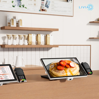 Terminal de point de vente Android de bureau de 21,5 pouces, kiosques de commande en libre-service pour restaurant, affichage de menu numérique et commande en libre-service