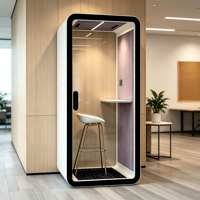 Cabine de travail insonorisée moderne pour bureau, cabine téléphonique portable, studio d'enregistrement préfabriqué
