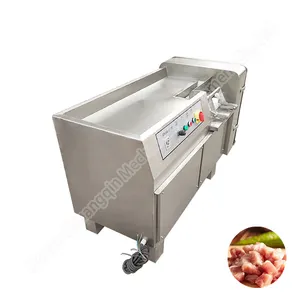 Frozen meat cube slicer dice cut meat machine cooked meat dicer machine