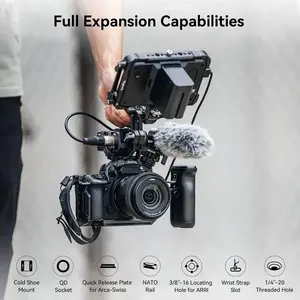 Kit de Jaula Black Mamba de Smallrig para <span class=keywords><strong>Panasonic</strong></span> LUMIX G9 II / <span class=keywords><strong>S5</strong></span> II / <span class=keywords><strong>S5</strong></span> IIX con Asa Superior, Abrazadera para Cable, Jaula para Cámara 4024 - Product Image 2