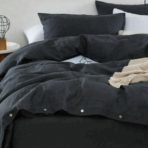 Linge de <span class=keywords><strong>lit</strong></span> 100% pur <span class=keywords><strong>lin</strong></span> français <span class=keywords><strong>housse</strong></span> de couette définit la taille du client ensembles de literie - Product Image 4