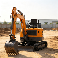 Mini-excavatrice sur chenilles de 3,5 tonnes et 2 tonnes avec moteur Kubota EPA Euro 5, machine compacte pour la construction agricole, livraison gratuite