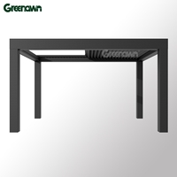 Prix des pergolas de terrasse rétractables en aluminium de style moderne et réglables pour l'extérieur
