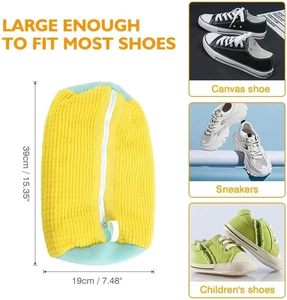 Máquina de lavar zapatos transfronteriza de gran éxito con bolsa de poliéster antideformación para uso doméstico - Product Image 4