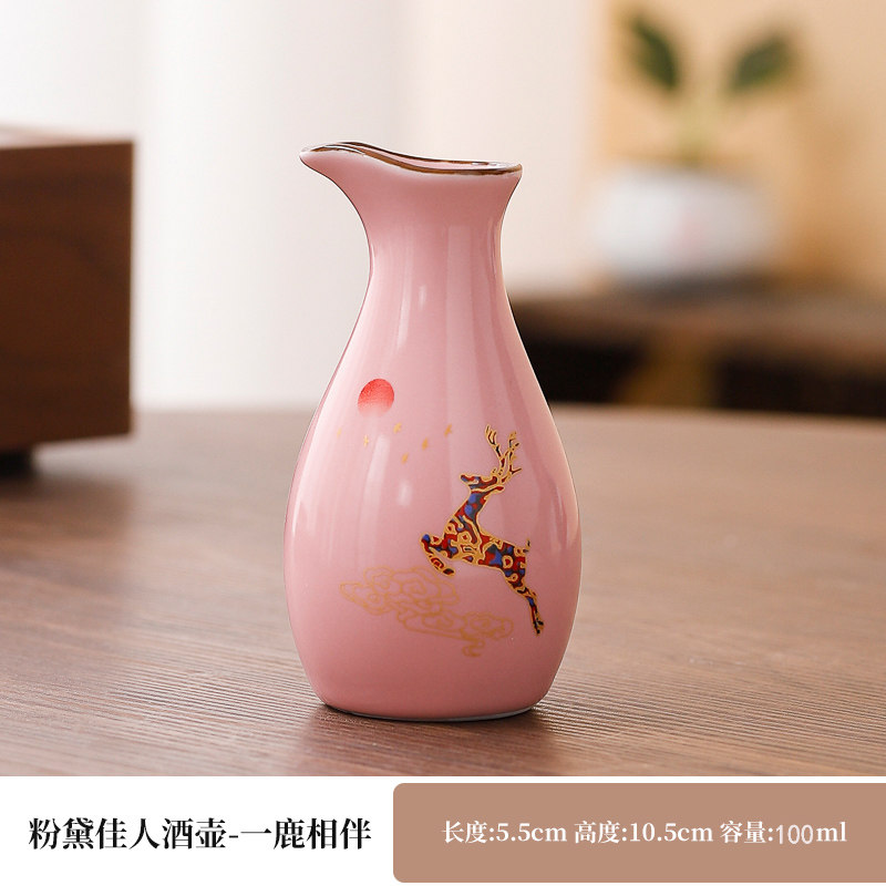 01kg mini bouilloire pingouin rose-cerf inclus