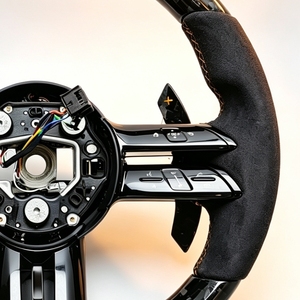 Le volant en cuir/fibre de carbone le plus populaire pour <span class=keywords><strong>Mercedes</strong></span> Benz W177 W213 W204 C257 AMG GT G63 - Product Image 6