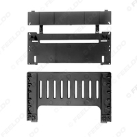 Adaptador de Fascia para Coche, Estéreo Android, Conversión de Doble DIN a DIN, Kit de Soporte Ultrafino para Salpicadero 2DIN a DIN