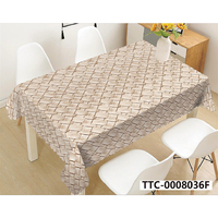 Nappe en PVC à texture tissée imitation, écologique, personnalisable, durable, imperméable, facile à nettoyer, couverture décorative pour salle à manger