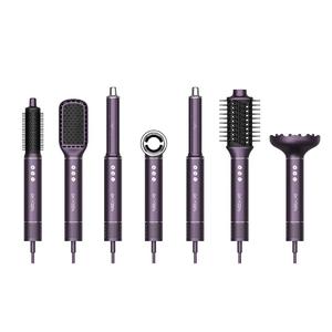 Secador de Pelo 7 en 1 de 1300W con Motor sin Escobillas de Alta Velocidad, Calentamiento Rápido, Iones Negativos Franceses, 3 Velocidades, para Uso Doméstico, Salón y Fiestas - Product Image 6