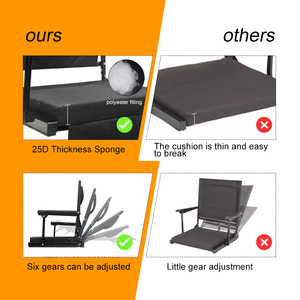 Vente en gros Coussin pliable de grande capacité pour sièges de stade pour sports et divertissements avec coussin chauffant et gradins pour chaise - Product Image 3