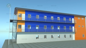 Personalizado Floorplan 4 pisos contenedor <span class=keywords><strong>Modular</strong></span> de la Universidad edificio trabajador campamento en el sitio en Benin - Product Image 3