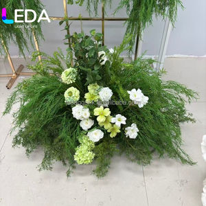 LEDA ดอกกุหลาบสีเขียวทำมือแบบกำหนดเอง ผ้าไหมประดับตกแต่ง ให้สัมผัสนุ่มเหมือนจริง เหมาะสำหรับงานแต่งงาน งานอีเว้นท์ งานปาร์ตี้ และวันวาเลนไทน์ - Product Image 2