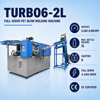 Machine de soufflage de bouteilles 6 cavités entièrement servo 2L 8000 BPH pour ligne de remplissage d'eau minérale et de jus PET, changement de moule en 30 min, OEM
