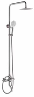 Ensemble de douche mural 4 fonctions chaud/froid pour hôtel, finition brossée, avec système de pluie à haute pression – Nouveauté usine, vente en gros