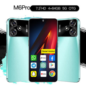 M6 Proロック解除モバイルPhoneandroid 13。メモリカード、顔認識コード/5g/グローバルポジショニングシステム/otg/wifi - Product Image 4