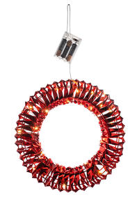 Treesmas Ornements d'arbre de Noël Décoration de guirlande ronde irisée extérieure Plastique et métal pour Noël - Product Image 2