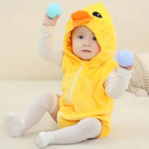 Michley Lente En Zomer Pasgeboren 0-24 Maanden Pyjama Baby Rits Babi Jumpsuit Kid Kleding Baby Boy Flanellen Romper