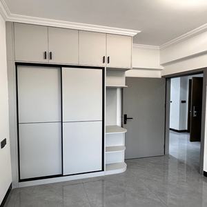 <span class=keywords><strong>Armario</strong></span> de Dormitorio Moderno y Lujoso, Independiente, Minimalista, con Puertas Abatibles de Melamina, <span class=keywords><strong>Armario</strong></span> de Almacenamiento de Ropa de Múltiples Niveles - Product Image 2