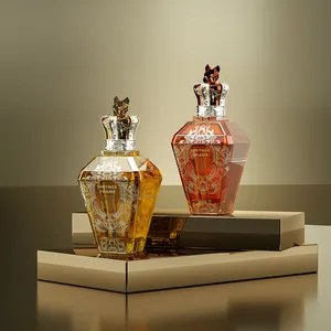Leere Luxus benutzer definierte einzigartige Vintage arabische Glas Parfüm Sprüh flasche Verpackung 50ml 100ml Parfüm flaschen Herstellung