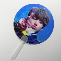 Kipas Tangan Souvenir Plastik Tahan Lama Desain Bunga Tanaman Ramah Lingkungan PET 3D Promosi untuk Penggemar Idol, Kembali ke Sekolah, Eropa, Busa