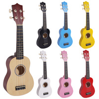 Starway Wholesale Musical Instrument Ukulele 4 Strings 21 Inch Basswood Color Acoustic Guitar for Beginner Children