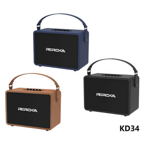 Loa gỗ không dây 200W, loa siêu trầm, ghép nối TWS, loa di động Bluetooth với âm trầm mạnh mẽ, dùng được cho ngoài trời & trong nhà - Product Image 3