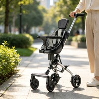 Poussette bébé pliable en alliage d'aluminium, légère, haute vue, capacité de charge de 25 kg, pour les enfants de 6 mois à 3 ans