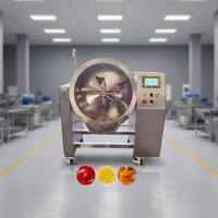Mélangeur de cuisson à induction industriel avec agitateur automatique pour la préparation de pâtes d'assaisonnement et de bases de soupes