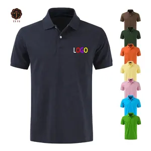 High Quality Custom Work Uniform Blank Plain 100% Cotton 240gsm Mens Business Golf Polo Shirt With Embroidery Logo