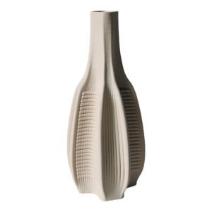 Vaso in Ceramica 3D Scultoreo con Dettagli Geometrici, Vaso Decorativo Moderno per Fiori da Soggiorno - Product Image 2