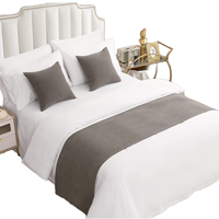 AMBERIS Couvre-lit respirant en chenille tissée, couche unique, gris, style moderne, pour la maison et l'hôtel (Taies d'oreiller vendues séparément)