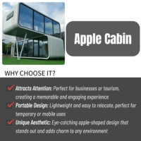 Cabine mobile modulaire, autonome, intérieur personnalisable, hébergement portable pour le camping en pleine nature