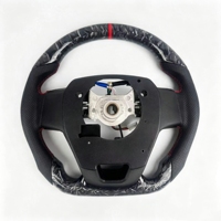 Volant sport en fibre de carbone forgée à 3 branches, en cuir, taille de poignée 30 mm, compatible avec Hilux, Land Cruiser, Corolla, Yaris - Vente flash