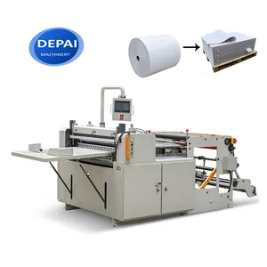 Máquina automática de corte cruzado de etiquetas de papel, rollo jumbo, DP-HQJ-800, precio barato