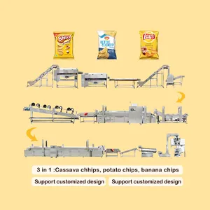 TCA-máquina automática de procesamiento de patatas fritas, máquina de lata y embalaje de alta calidad