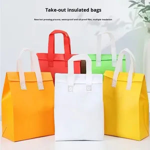 Non-woven Fabric Thermal Backpack Cooler Bag with 20-35L Capacity Zipper Closure for Custom Takeaway Food Delivery - Product Image 1