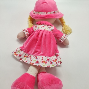 Muñeco de peluche rosa personalizado para niñas, regalos suaves para niños, Mini modelo de dibujos animados de juguete con ropa de tela, juguete de trapo de bebé relleno - Product Image 5