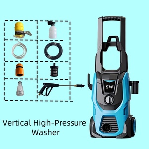 Hidrolavadora Eléctrica Vertical de Alta Presión, Limpiadora Portátil para Autos, Jardines y Piscinas - Product Image 6