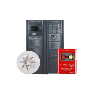 גלאי אש רגיש לטמפרטורה, עצירת התנעה אש, מערכת כיבוי גז כיבוי אש מקודדת באתר כפתור עצירה להתנעת חירום