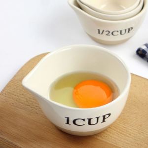 Vente en gros de tasses en céramique de style japonais personnalisées, ensemble de cuisine créatif de 4 tasses à mesurer et bols - Product Image 6