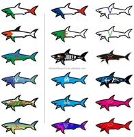 26 Pegatinas 3D de PVC Impermeables con Diseño de Dibujos Animados de Paul Et Shark para Tablet, Móvil, Nevera, Equipaje, CP Jul Omerta Vrunk