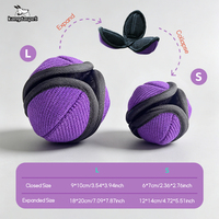 Balle de reniflement pour chien, jouet distributeur de friandises, puzzle à 3 pétales en forme de lotus, pour l'entraînement K9 et la distribution lente de nourriture, balle de récompense