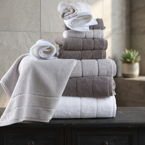 Serviette de bain à main ultra douce 100% coton Design riz de luxe - Product Image 3