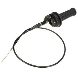 7/8 "22mm 핸들 바 그립 오토바이 핸드 그립 W/트위스트 스로틀 케이블 구덩이 먼지 자전거 ATV 쿼드 오프로드 먼지 자전거 - Product Image 1