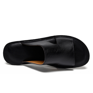 Men's Sandals <b>Slides</b> Slippers <b>Slide</b> Sliders Outdoor Walking Hiking Beach Fisherman Shoes Sport Leather <b>Slip</b> on Low-top Open-toe - Product Image 4