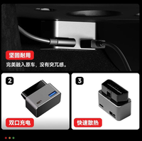 Station d'accueil USB-C PD double port OBD populaire avec chargeur rapide intégré, compatible avec les modèles 3 Highland et Y