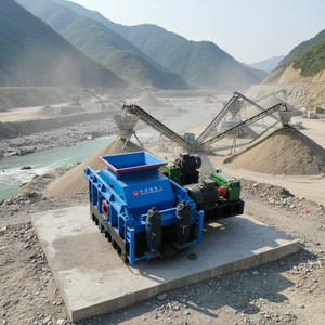 Мобильная щековая дробилка для измельчения камня, угольной шламовой смеси, известняка с гибкой системой транспортировки - Product Image 1