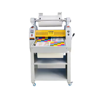 Lamineuse thermique multifonctionnelle à alimentation par courroie WD-350 machine à plastifier à rebobiner automatique lamineuse à rouleaux d'acier